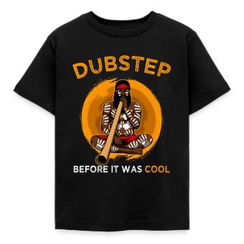 Dubstep It Was Cool Aboriginal Didgeridoo - Kids' T-Shirt - black - Front - AI Model Kid Female (0cm)