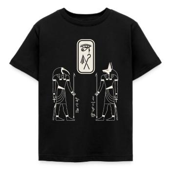 Osiris anubis égyptien hiéroglyhs de - T-shirt Enfant - noir - Devant - AI Model Kid Female (0cm)