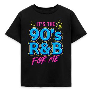 c’est le R&B des années 90 pour moi / Musik retro Design - T-shirt Enfant - noir - Devant - AI Model Kid Female (0cm)