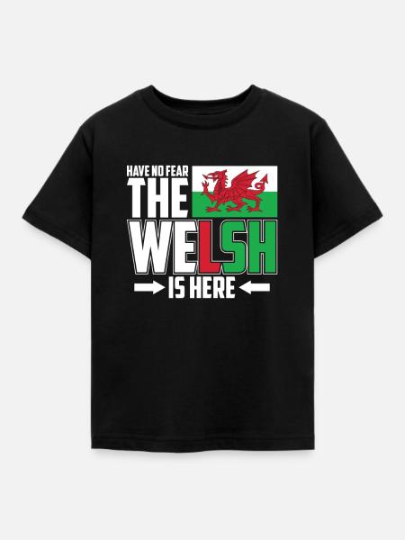 Wales - Kinder T-Shirt - Schwarz