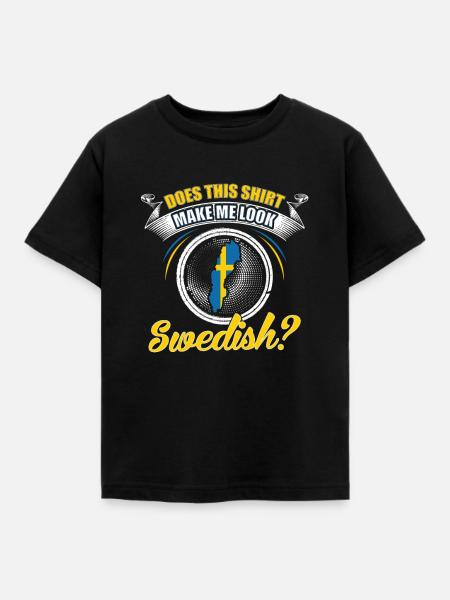Schweden - Kinder T-Shirt - Schwarz