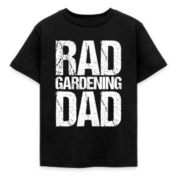 Herren Lustig Rad Gartenarbeit Papa - Kinder T-Shirt - Schwarz - Vorne - AI Model Kid Female (0cm)
