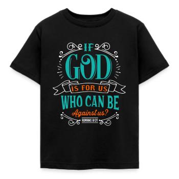Botschaften aus der Bibel Licht der Welt - Kinder T-Shirt - Schwarz - Vorne - AI Model Kid Female (0cm)