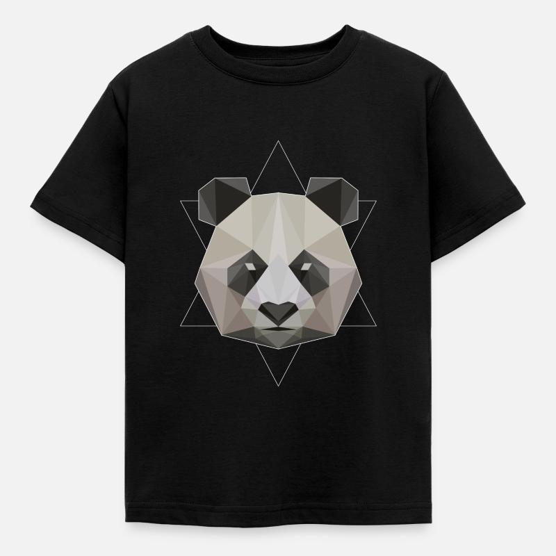 panda - Kids' T-Shirt - black