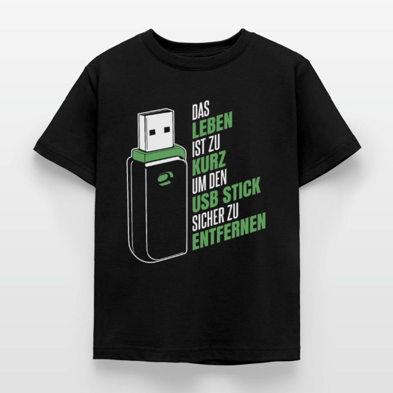 Entwickler Coder Programmierer USB Kinder T-Shirt