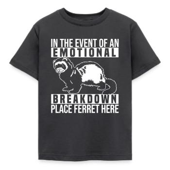 Frettchen Iltis Niedlich - Kinder T-Shirt - Dunkelgrau - Vorne - AI Model Kid Female (0cm)