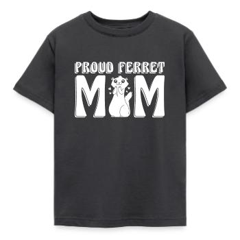 Frettchen Iltis Mutter - Kinder T-Shirt - Dunkelgrau - Vorne - AI Model Kid Female (0cm)