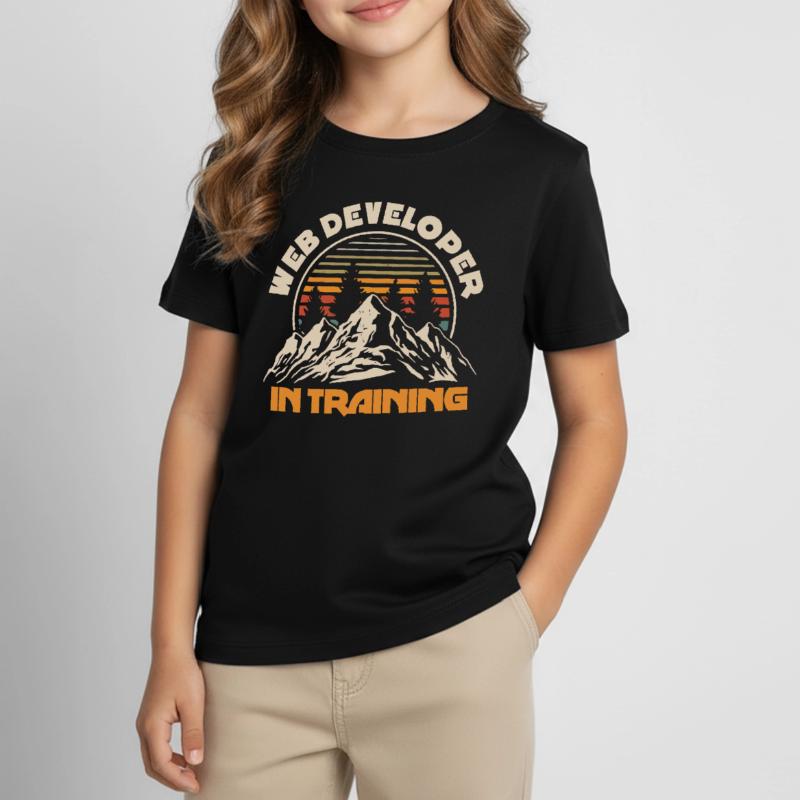 Web Developer Web Developer Mountains Kids' T-Shirt