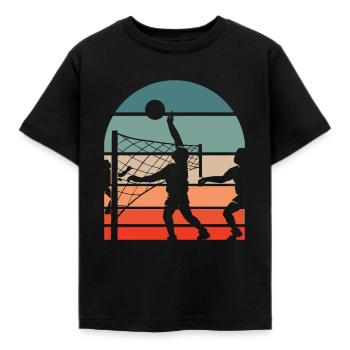 Volleyball Volleyballer - Kinder T-Shirt - Schwarz - Vorne - AI Model Kid Female (0cm)