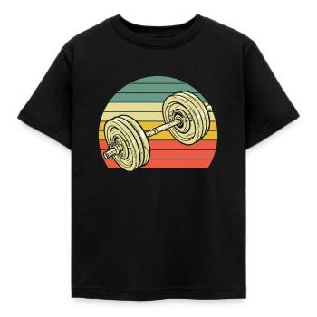 Fitness - Kinder T-Shirt - Schwarz - Vorne - AI Model Kid Female (0cm)