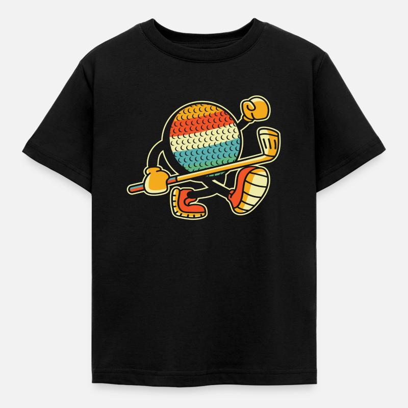 Golf Golfer Golfen - Kinder T-Shirt - Schwarz