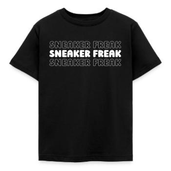 Sneakers - Kinder T-Shirt - Schwarz - Vorne - AI Model Kid Female (0cm)