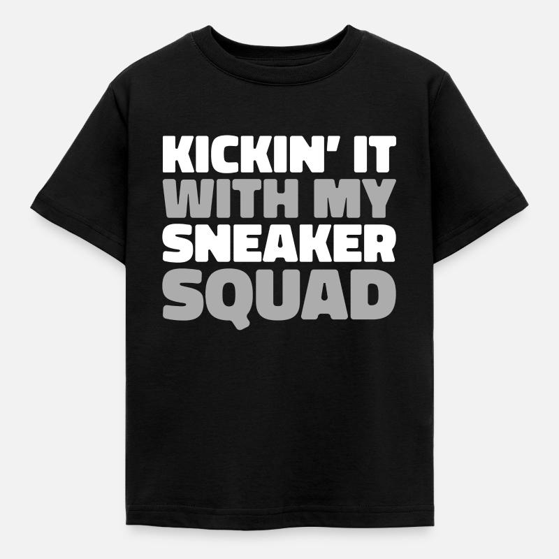 Baskets Sneaker Squad - T-shirt Enfant - noir