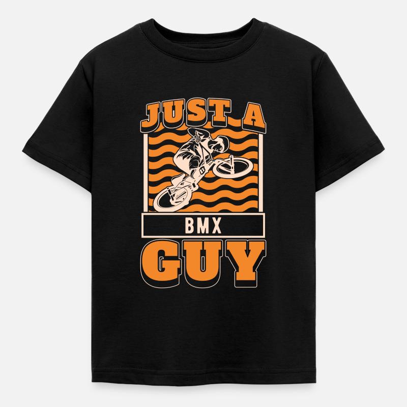 Bmx Bmx Biker Just A Bmx Guy - Børne-T-shirt - sort