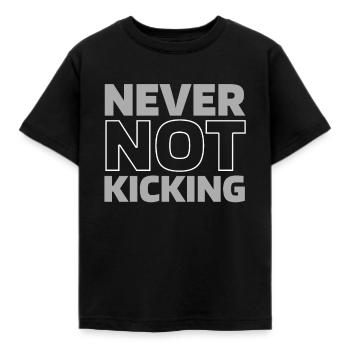 Water polo water polo - Kids' T-Shirt - black - Front - AI Model Kid Female (0cm)