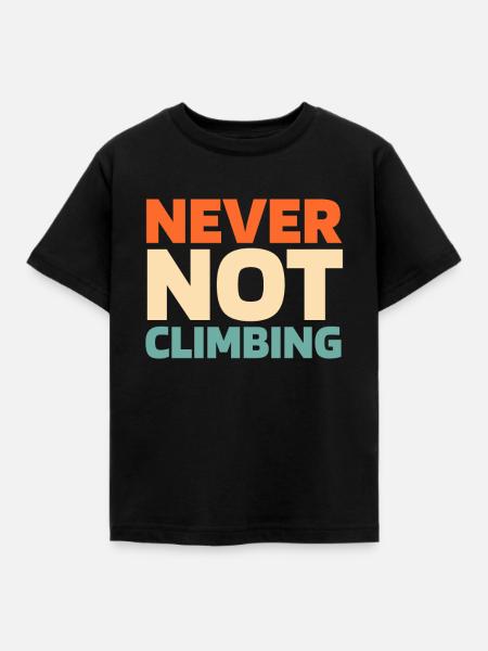 Bouldern Bouldering - Kinder T-Shirt - Schwarz