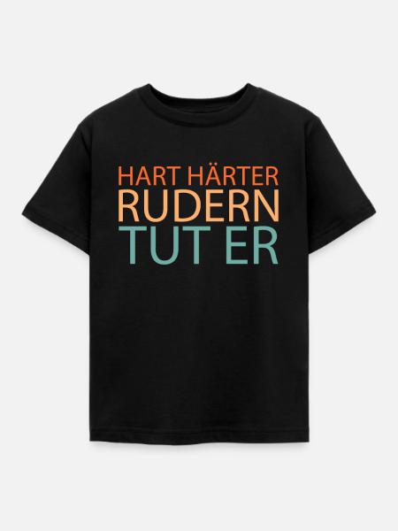 Rudern Ruderer - Kinder T-Shirt - Schwarz