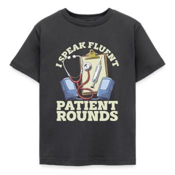 Hospital doctor - Kids' T-Shirt - dark grey - Front - AI Model Kid Female (0cm)