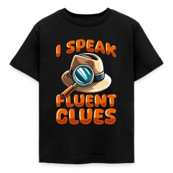 Détective - T-shirt Enfant - noir - Devant - AI Model Kid Female (0cm)