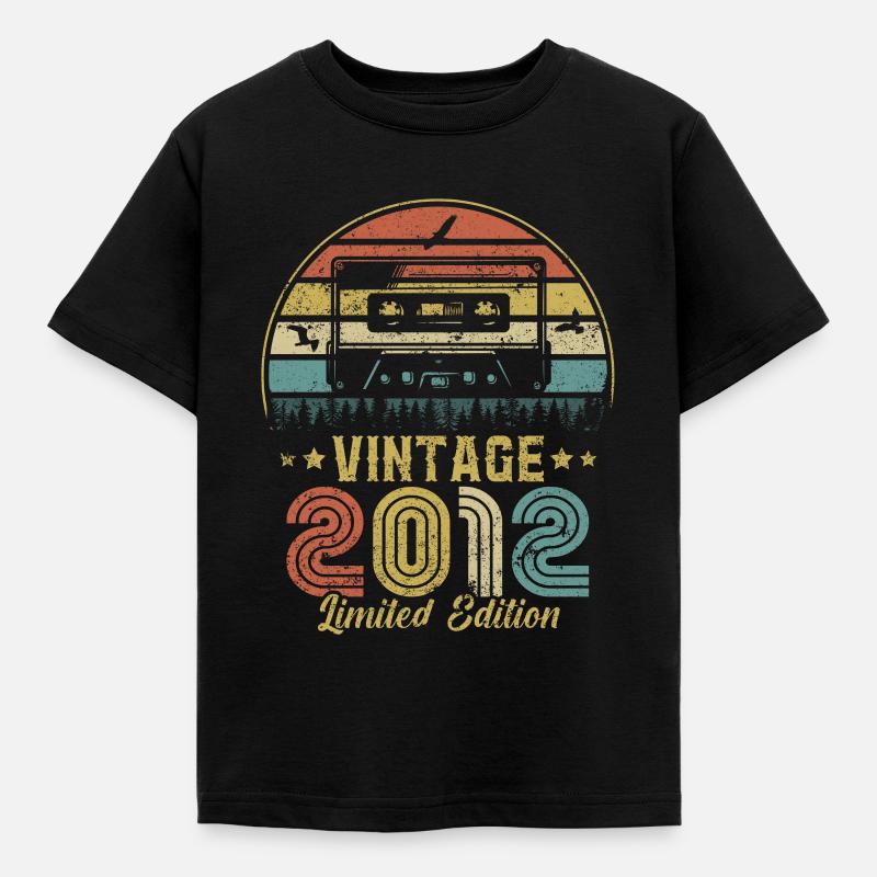 Cassette vintage 2012 - T-shirt Enfant - noir