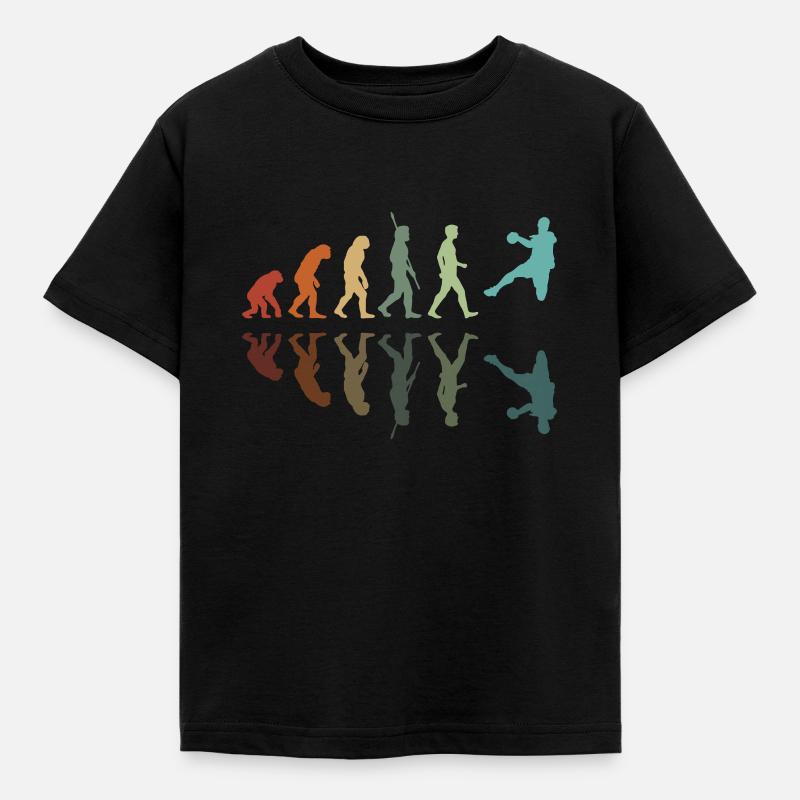 Handball-Evolution - Kinder T-Shirt - Schwarz