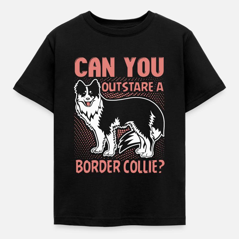 Können Sie einen Border Collie überraschen? - Kinder T-Shirt - Schwarz