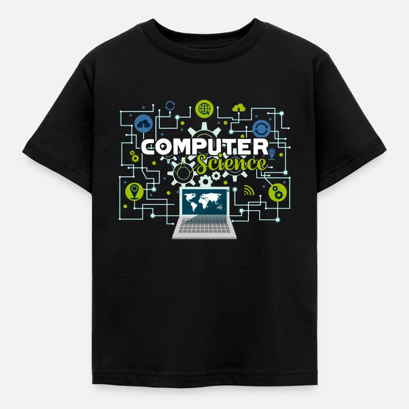 Informatik Stolze Informatik - Kinder T-Shirt - Schwarz
