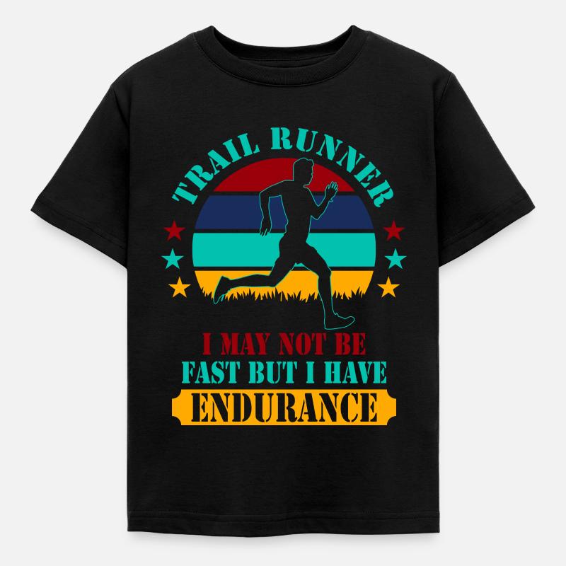 Trail Runner Trail Running Endurance Corsa - Kids' T-Shirt - black