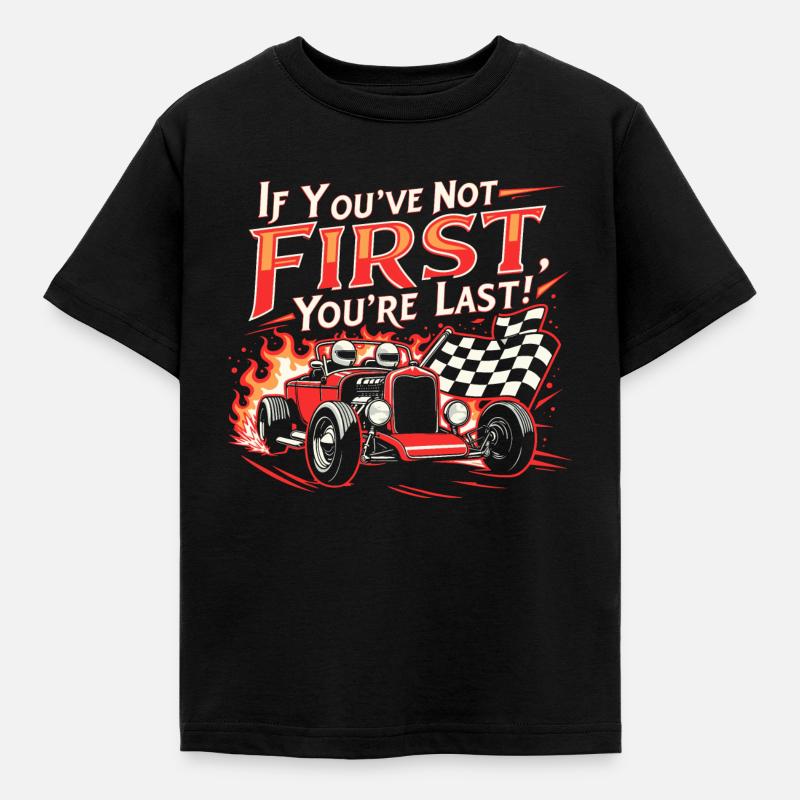 TREND QUOTE FAST - Kids' T-Shirt - black