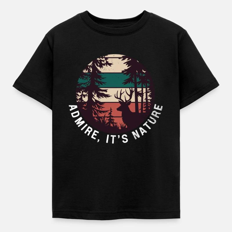 respirez c'est la nature - T-shirt Enfant - noir