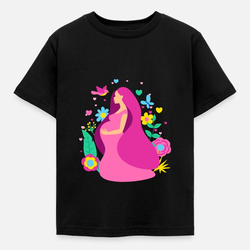 Grossesse - T-shirt Enfant - noir