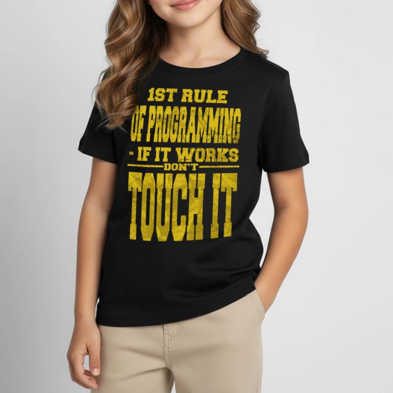 computer programming humor backend developer Kinder T-Shirt