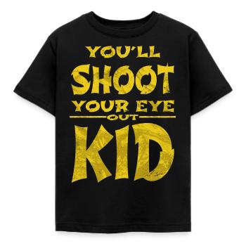 funny quote beards dork birthday present - Kids' T-Shirt - black - Front - AI Model Kid Female (0cm)