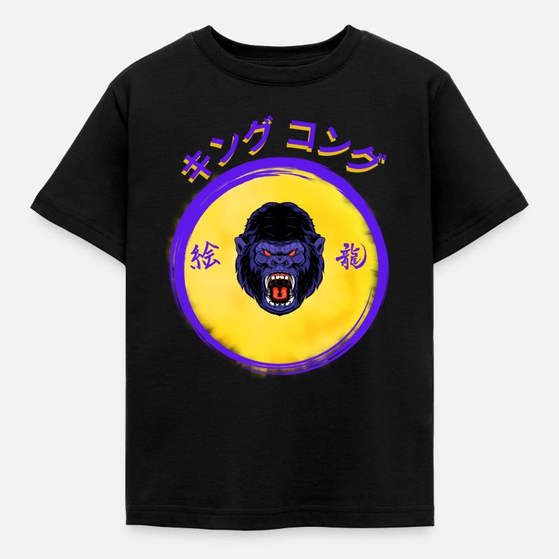 Gorilla_Scream - T-shirt Enfant - noir