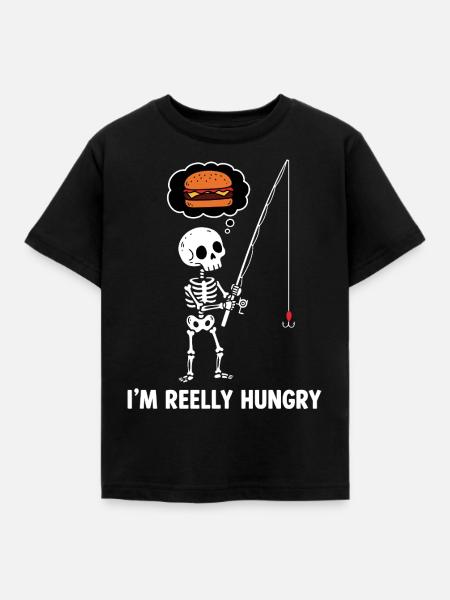 Ich bin hungrig - Kinder T-Shirt - Schwarz