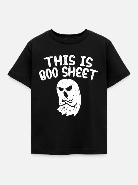 Das Ist Boo Sheet - Kinder T-Shirt - Schwarz