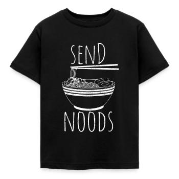 Envoyer Noods - Pasta Funny Gift - T-shirt Enfant - noir - Devant - AI Model Kid Female (0cm)