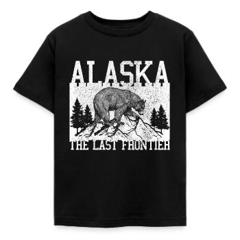 Alaska - Kinder T-Shirt - Schwarz - Vorne - AI Model Kid Female (0cm)