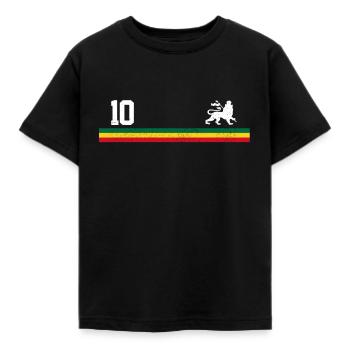 Africa Jersey Reggae Rastafari Rasta Gift - Kids' T-Shirt - black - Front - AI Model Kid Female (0cm)