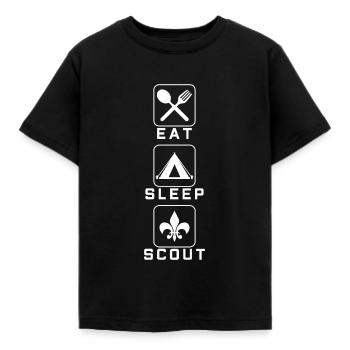 scout - T-shirt Enfant - noir - Devant - AI Model Kid Female (0cm)
