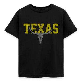 Texas - T-shirt Enfant - noir - Devant - AI Model Kid Female (0cm)