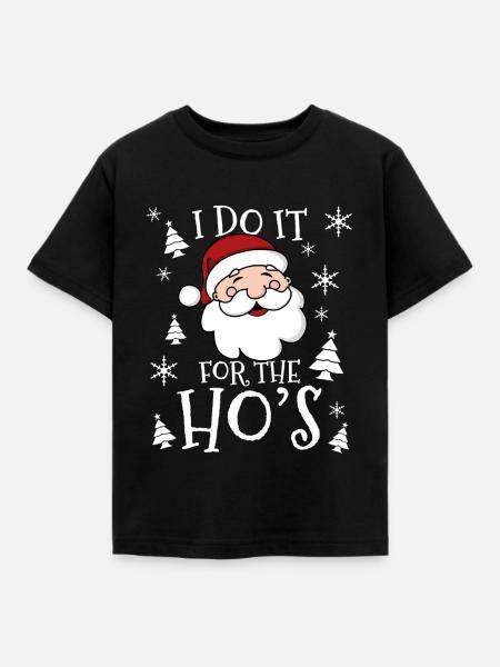 Weihnachtsmann Spruch Lustig Weihnachten Geschenk - Kinder T-Shirt - Schwarz