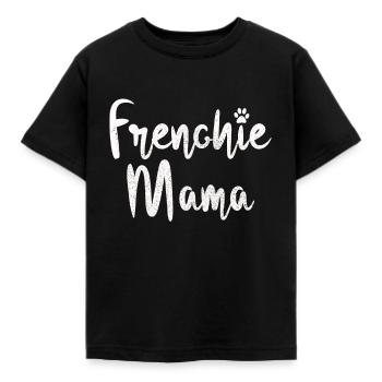 French bulldog - Kids' T-Shirt - black - Front - AI Model Kid Female (0cm)