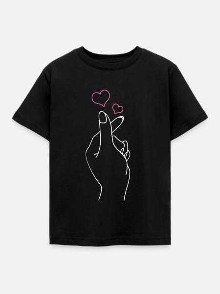K-Pop - Kinder T-Shirt - Schwarz