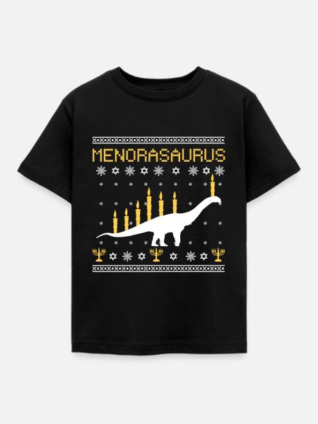 Hanukkah - Kinder T-Shirt - Schwarz