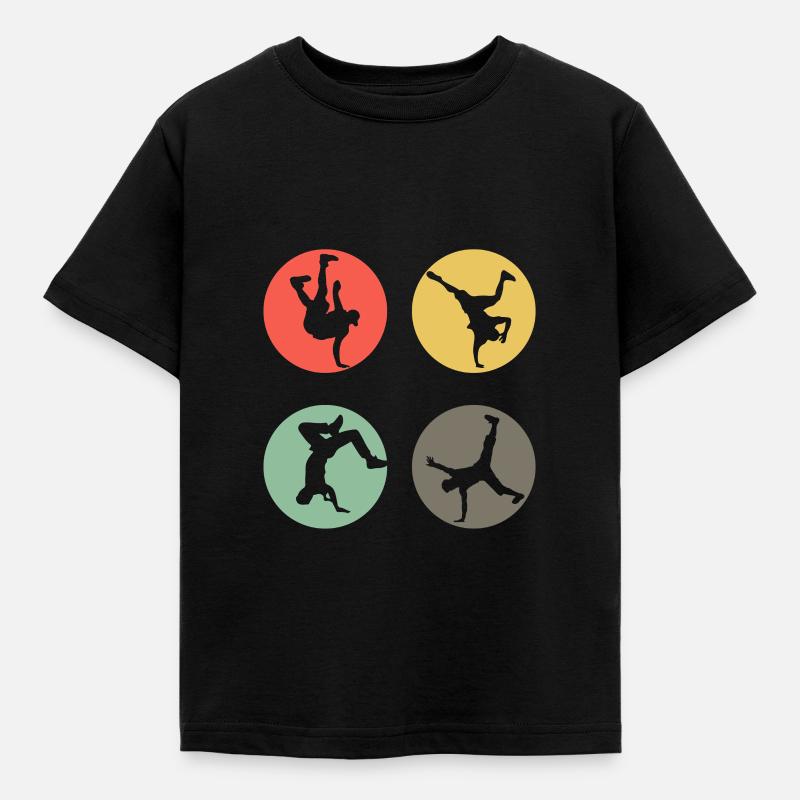 Rétro Breakdance Bboying Gift I Breakdance - T-shirt Enfant - noir