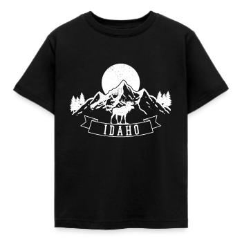 Idaho - T-shirt Enfant - noir - Devant - AI Model Kid Female (0cm)