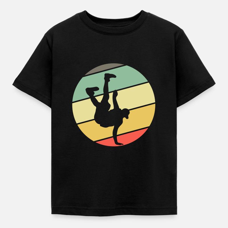 Retro Breakdancing Bboying Breakdancing - Kids' T-Shirt - black