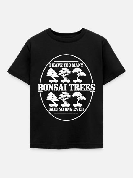 Bonsai - Kinder T-Shirt - Schwarz