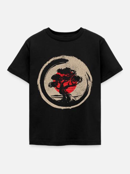 Bonsai - Kinder T-Shirt - Schwarz